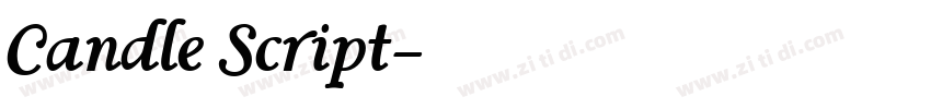 Candle Script字体转换